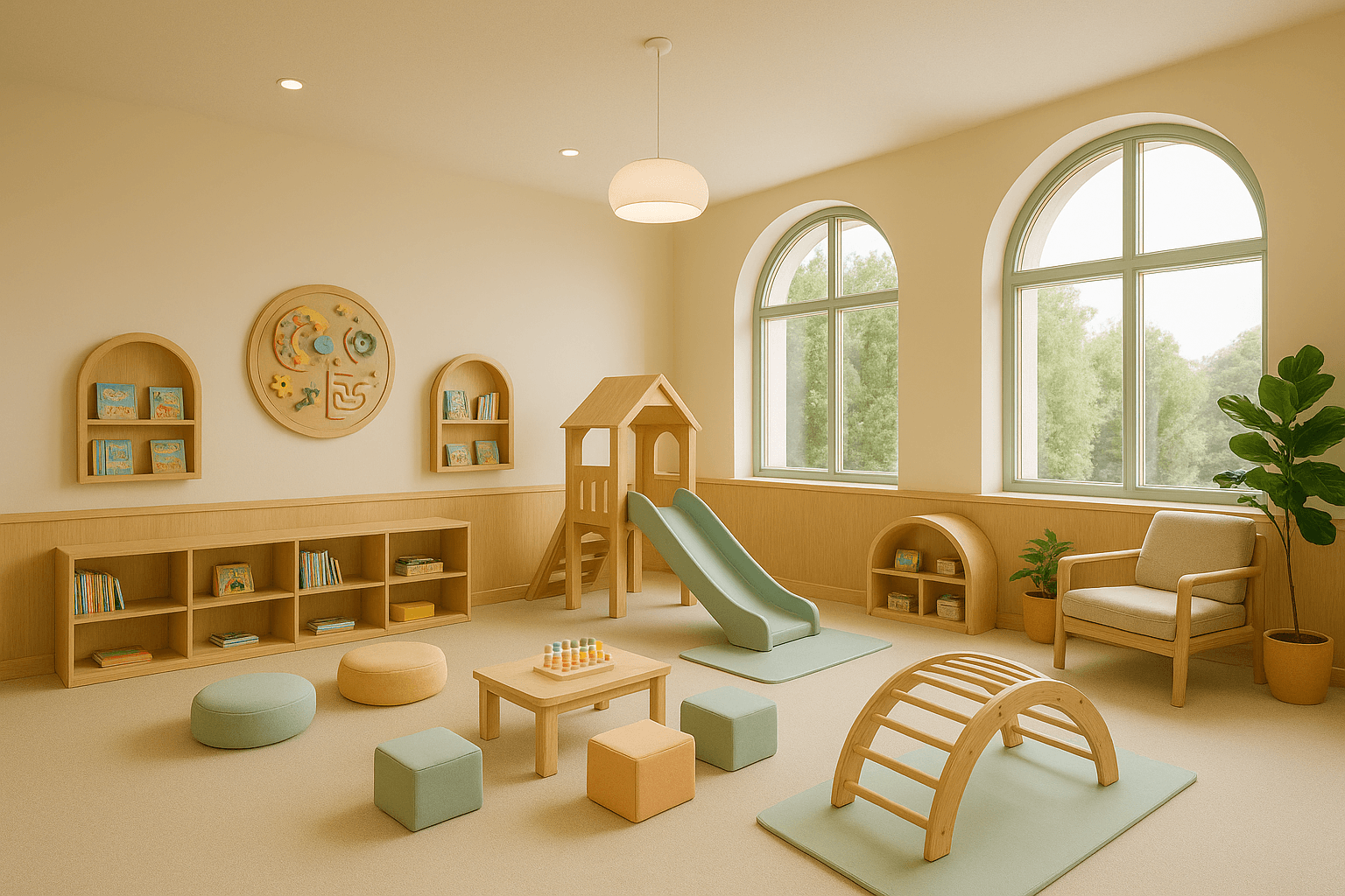 Moderne og komfortable fasiliteter for familier